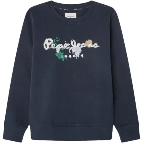 Marineblauer Jugend-Sweatshirt - Pepe Jeans - Modalova