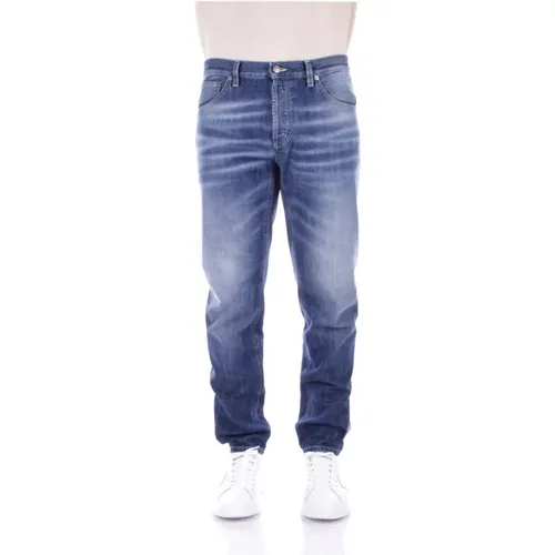 Denim Jeans mit Logo Hintertasche - Dondup - Modalova