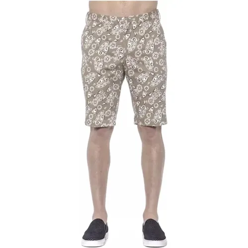 Gemusterte Bermuda Shorts , Herren, Größe: L - PT Torino - Modalova