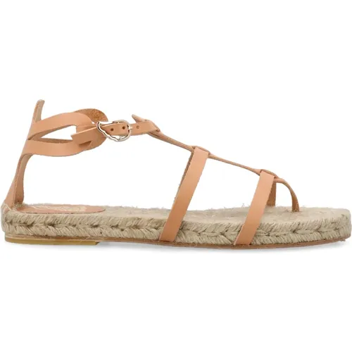 Riemchen Ledersandalen Natur Ss24 - Castañer - Modalova