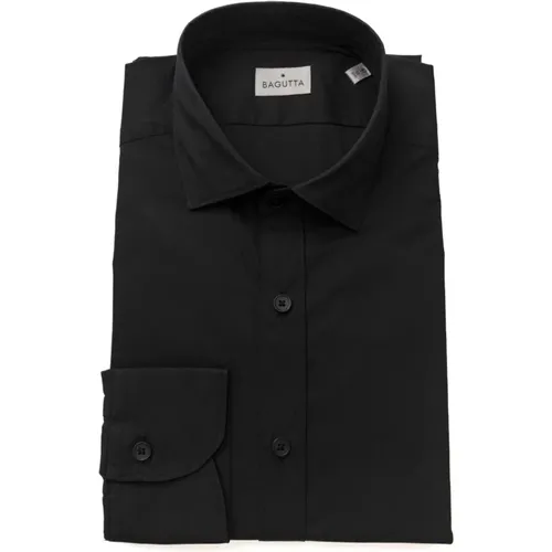 Slim Fit Hemd mit Französischem Kragen , Herren, Größe: 5XL - Bagutta - Modalova