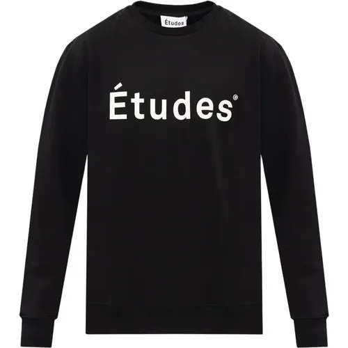 Sweatshirt mit Logo , Herren, Größe: M - Études - Modalova