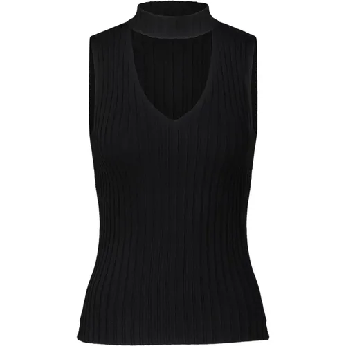 Geripptes Top mit Cutout , Damen, Größe: XL - RIANI - Modalova