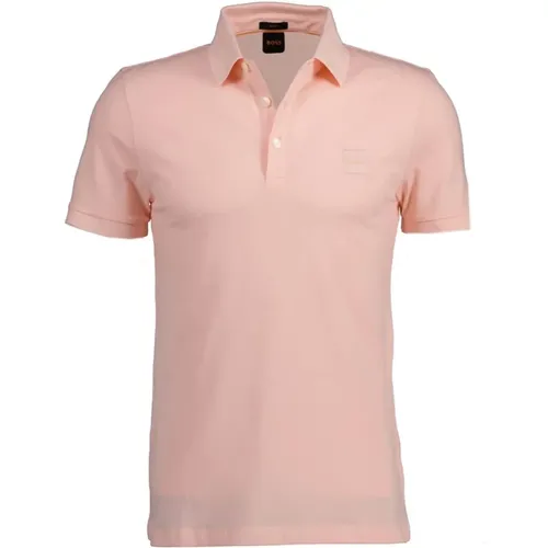 Hellrosa Sommer Polo Shirt , Herren, Größe: XL - Boss Orange - Modalova
