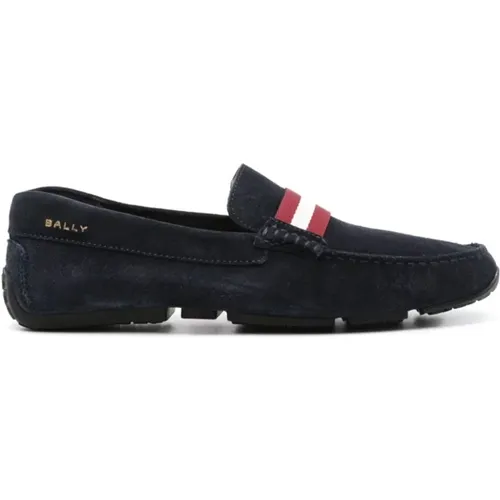 Marineblaue Wildleder Loafer Herren , Herren, Größe: 41 EU - Bally - Modalova