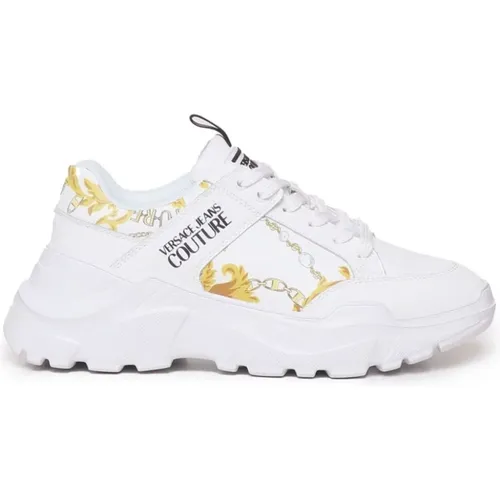 Weiße Sneakers für Männer , Herren, Größe: 44 EU - Versace Jeans Couture - Modalova