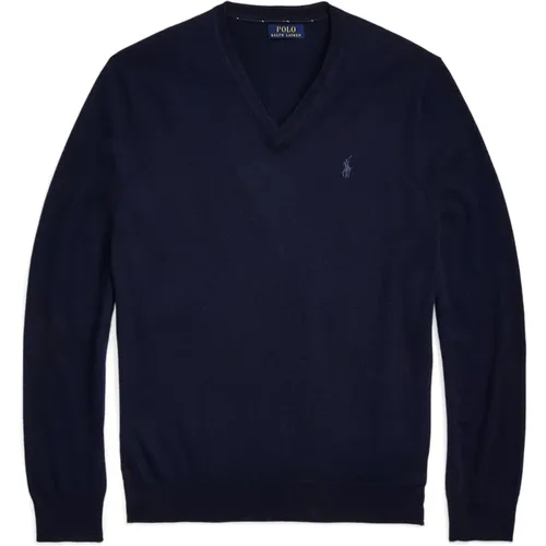 Slim Fit V-Neck Sweater , male, Sizes: 2XL, M - Ralph Lauren - Modalova
