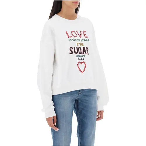 Oversized Sweatshirt mit Buchstabenprint,Sweatshirts - Dolce & Gabbana - Modalova