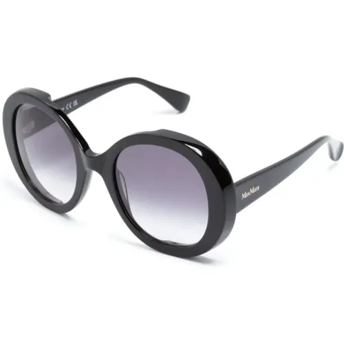 Schwarze Sonnenbrille für den täglichen Gebrauch , Damen, Größe: 54 MM - Max Mara - Modalova