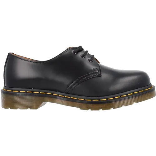 Klassische schwarze Lederschuhe mit Schnürung , Herren, Größe: 39 EU - Dr. Martens - Modalova