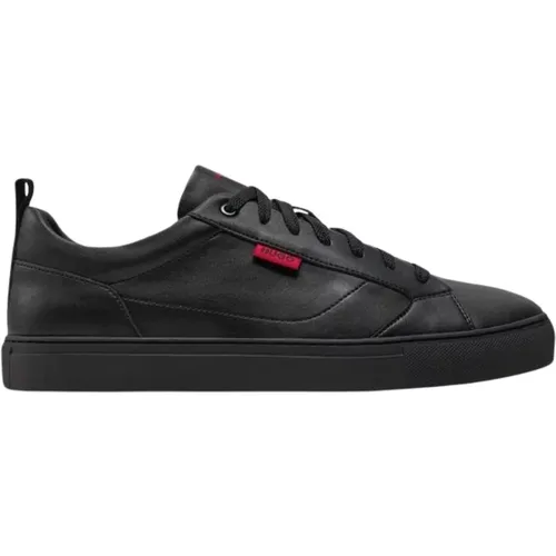 Schwarze Low-Top-Sneakers , Herren, Größe: 44 EU - Hugo Boss - Modalova