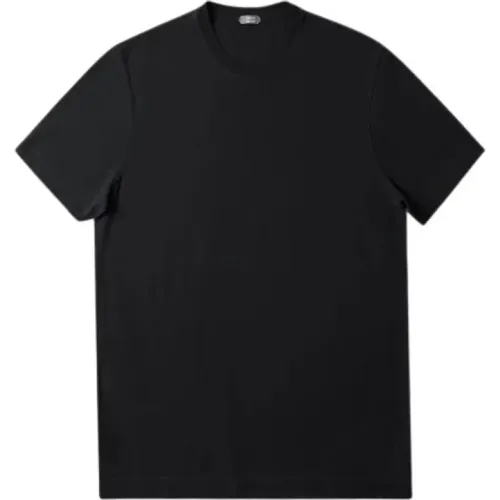 Schwarze T-Shirts und Polos Zanone - Zanone - Modalova