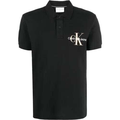 Kurzarm Polo Shirt , Herren, Größe: S - Calvin Klein Jeans - Modalova