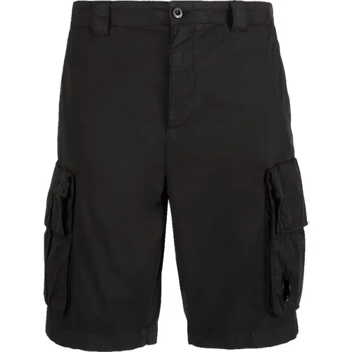 Stretch Utility Shorts Schwarz-48 , Herren, Größe: S - C.P. Company - Modalova