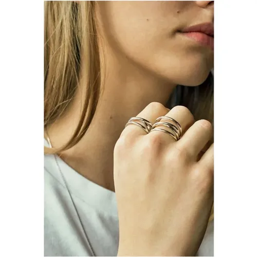 Emilie Wrap Ring - Elegantes Silber- und Goldplattiertes Design - Maria Black - Modalova