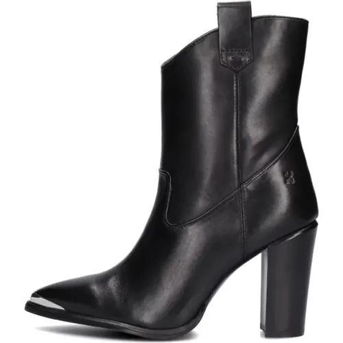 Schwarze Cowboy Stil Stiefeletten , Damen, Größe: 42 EU - Bronx - Modalova