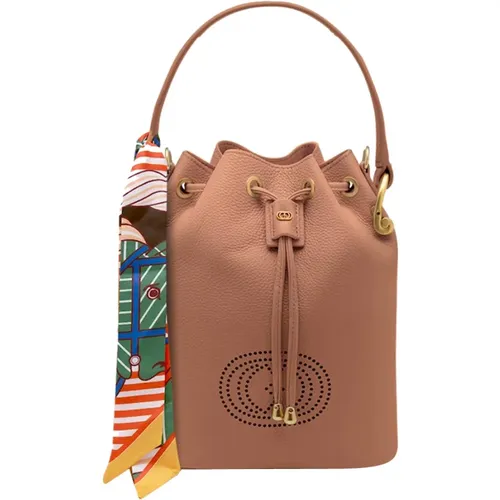 Safari Beige Bucket Bag with Removable Strap , female, Sizes: ONE SIZE - La Carrie - Modalova