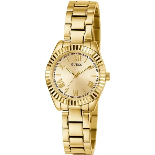 Gold Mini Luna Women's Watch , female, Sizes: ONE SIZE - Guess - Modalova