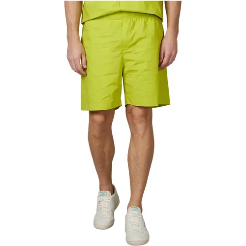 Elastische Bermuda Shorts , Herren, Größe: L - Amaránto - Modalova