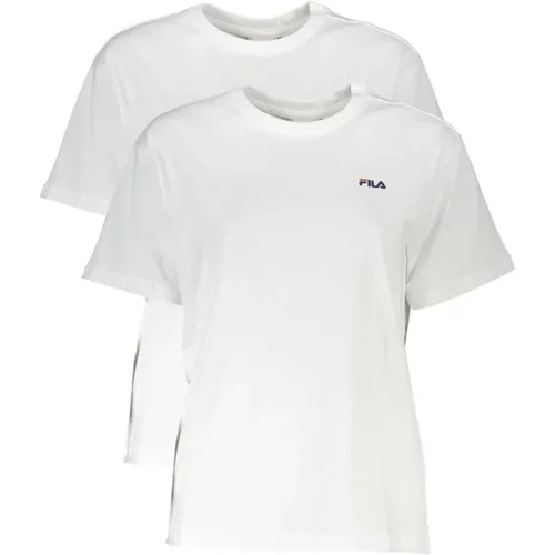 Ikonic Logo T-Shirt Zwei Pack Weiß , Damen, Größe: XL - Fila - Modalova