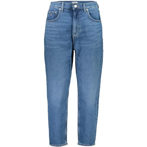 Bestickte Ultra High Tapered Mom Jeans , Damen, Größe: W27 L30 - Tommy Hilfiger - Modalova