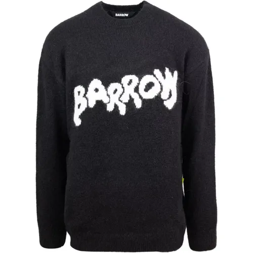 Schwarze Sweaters Loose Fit , Herren, Größe: M - Barrow - Modalova