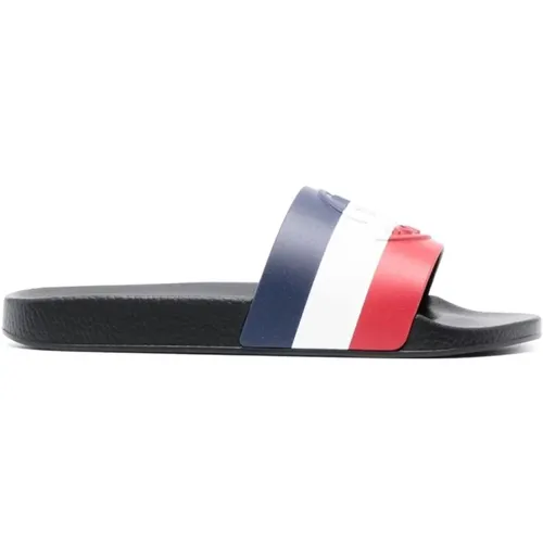 Blue Basile Logo Sandals , male, Sizes: 7 UK - Moncler - Modalova