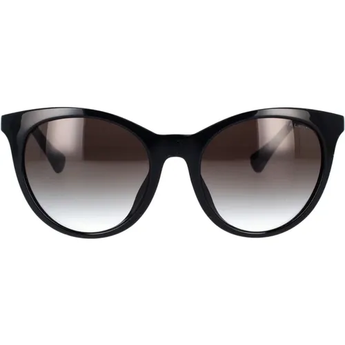 Sonnenbrille mit rundem Design und elegantem schwarzen Rahmen - Ralph Lauren - Modalova