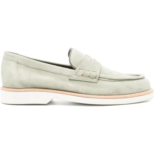 Leather Loafers Casual Flats , female, Sizes: 4 UK, 3 UK, 8 UK, 7 UK, 6 UK - Santoni - Modalova