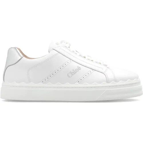 ‘Lauren’ lace-up sneakers , female, Sizes: 2 UK - Chloé - Modalova