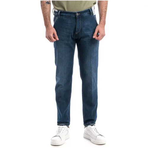 Lockere Denim Stretch Hose , Herren, Größe: W31 - PT Torino - Modalova