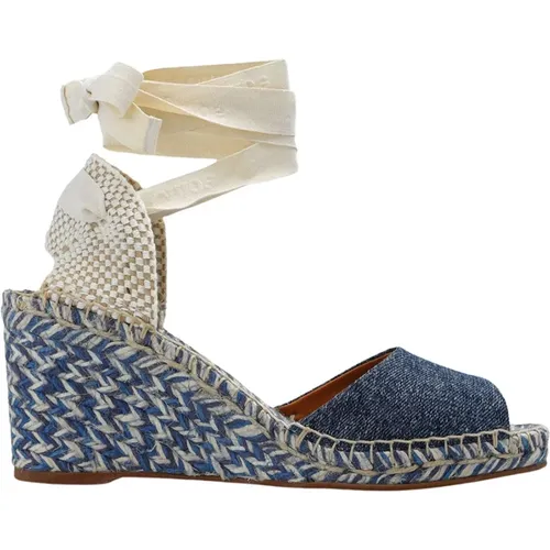 ‘Piia’ wedge sandals , female, Sizes: 4 UK, 5 UK - Chloé - Modalova