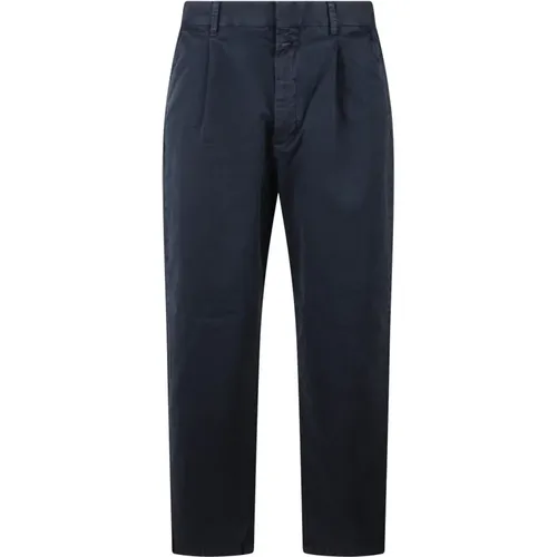 Weite Baumwoll-Twill-Hose , Herren, Größe: W30 - closed - Modalova