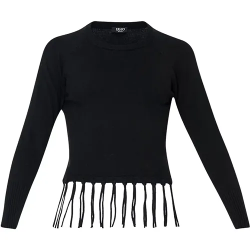 Fringe Sweater , female, Sizes: S - Liu Jo - Modalova