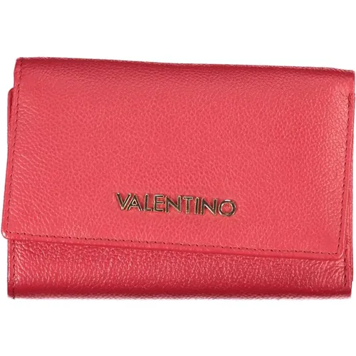 Rote Damenbrieftasche mit Logo-Verschluss - Valentino by Mario Valentino - Modalova