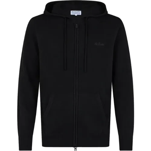 Schwarzer Lammwollkapuzenpullover , Herren, Größe: M - MC2 Saint Barth - Modalova