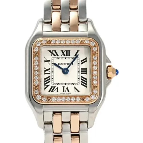 Pre-owned Stainless Steel watches , female, Sizes: ONE SIZE - Cartier Vintage - Modalova