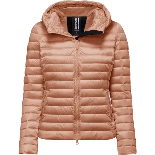 Bright Nylon Hooded Jacket with Synthetic Padding , female, Sizes: 3XL, XL, L, 2XL, M, S - BomBoogie - Modalova