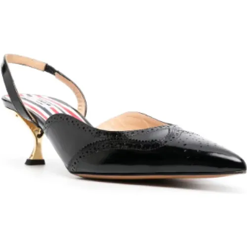 Flat shoes , female, Sizes: 4 1/2 UK, 4 UK, 3 UK, 3 1/2 UK - Thom Browne - Modalova