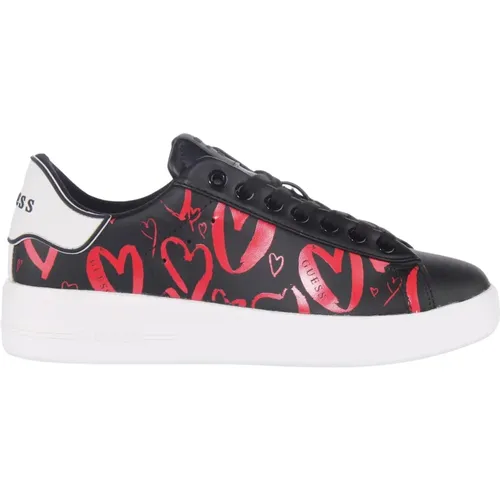 Love Hearts Sneakers Women , female, Sizes: 4 UK, 3 UK, 6 UK, 5 UK, 7 UK - Guess - Modalova