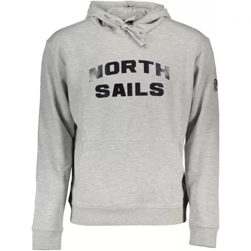 Hooded Sweatshirt with Central Pocket , male, Sizes: 2XL, XL - North Sails - Modalova