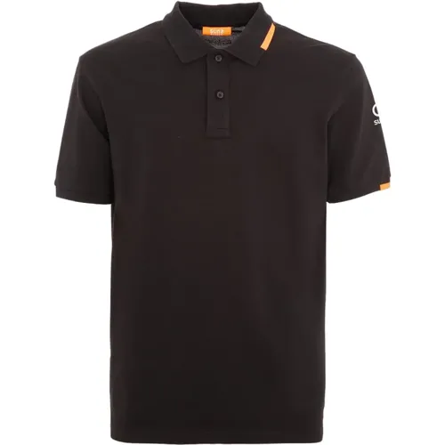 Stilvolles Piquet Polo Shirt , Herren, Größe: M - Suns - Modalova