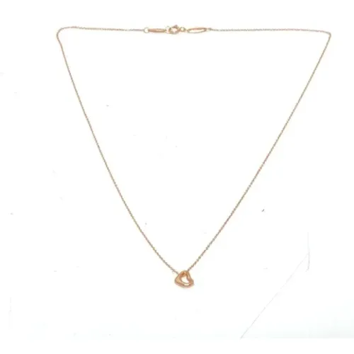 Pre-owned Rose Gold necklaces , female, Sizes: ONE SIZE - Tiffany & Co. Pre-owned - Modalova