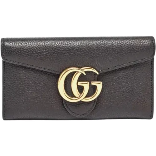 Pre-owned Leather wallets , female, Sizes: ONE SIZE - Gucci Vintage - Modalova