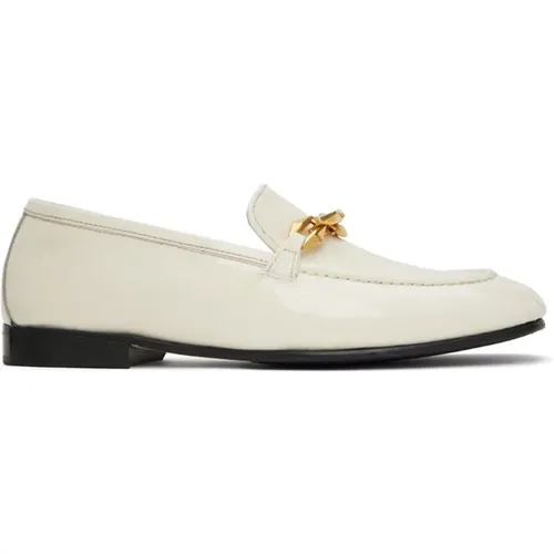 Weiße Leder Loafer Schuhe - Jimmy Choo - Modalova