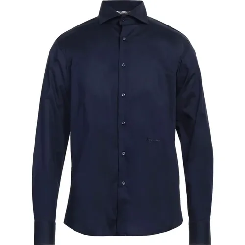 Elegantes Baumwollhemd mit Logo-Stickerei , Herren, Größe: XL - Aquascutum - Modalova