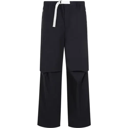 Navy Trousers , male, Sizes: M, XL, L - Jil Sander - Modalova