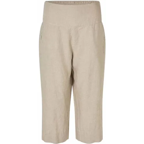 Relaxed Linen Pants Natural Color , female, Sizes: L - Masai - Modalova