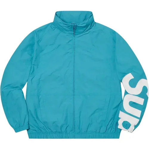 Exclusive Spellout Track Jacket in Aqua , male, Sizes: M - Supreme - Modalova