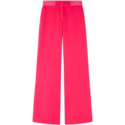 Wide Hosen , Damen, Größe: XS - Versace Jeans Couture - Modalova